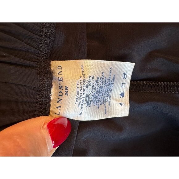 Lands' End Women's Plus Size 24W 3X Black Swim Board Shorts Like New - Picture 4 of 4